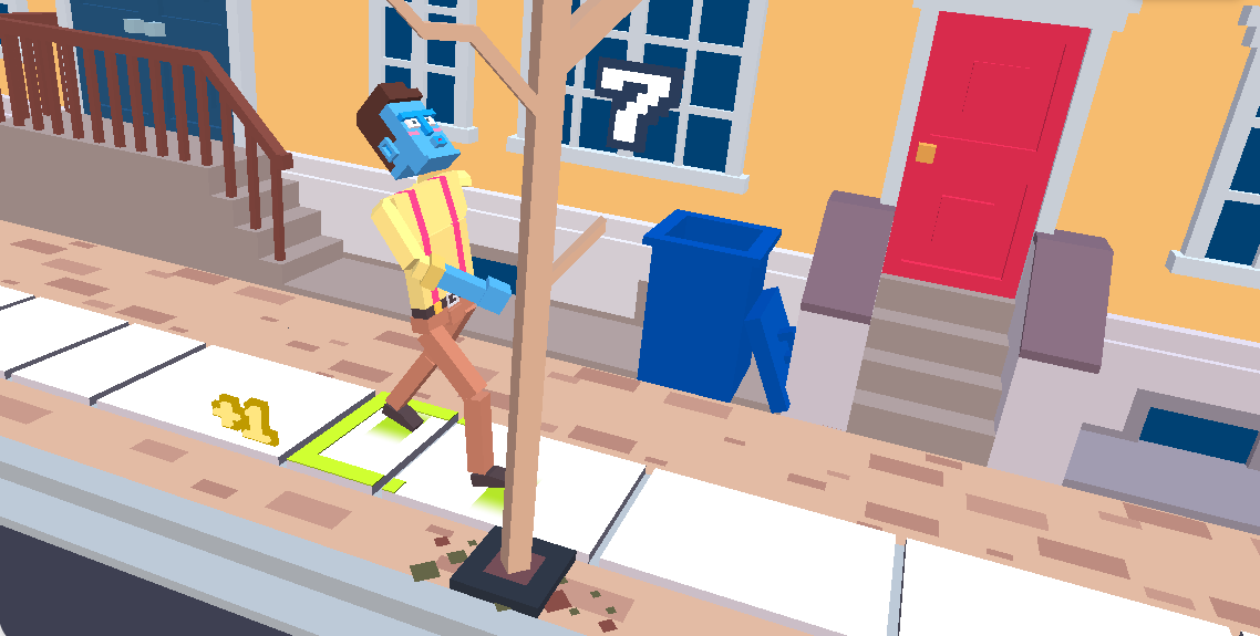 Wacky Steps online game screenshot from a playable level